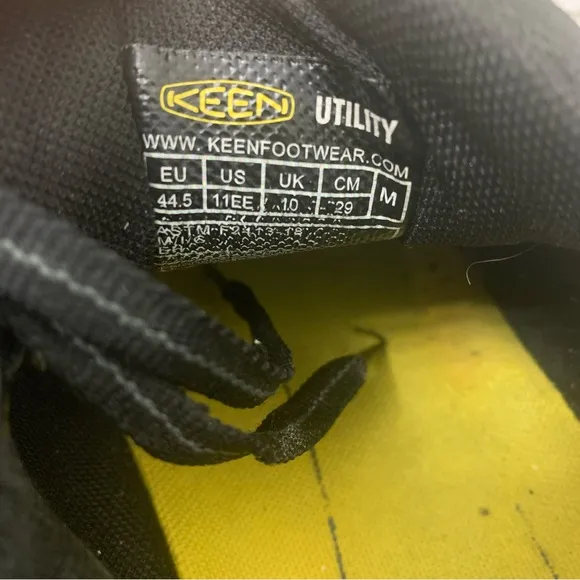 KEEN Utility Men's Black Kansas City Low Work Industrial Shoes  Size:11 EE