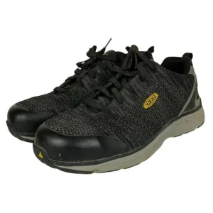 Keen Utility Mens ESD Steel Toe Work Shoes Size 10.5 D Black Gray Lace Up Safety
