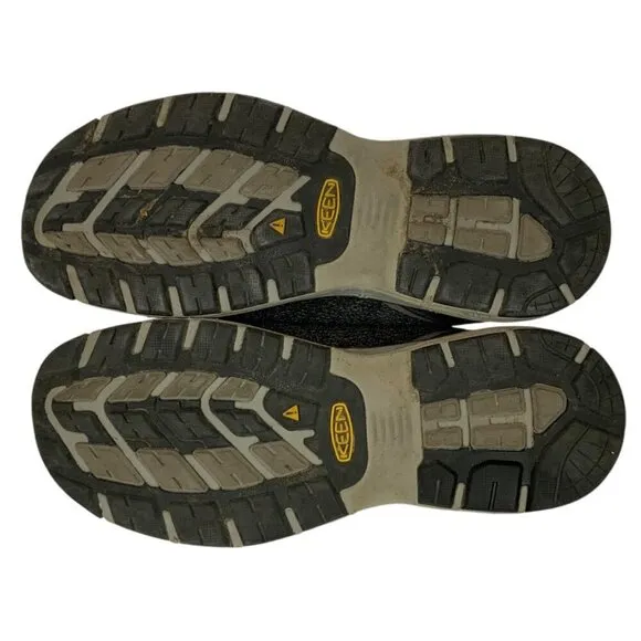 Keen Utility Mens ESD Steel Toe Work Shoes Size 10.5 D Black Gray Lace Up Safety
