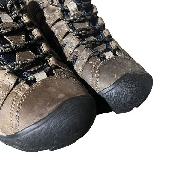 Keen Voyageur Mens Shoes Size 11.5 M Timberwolf Sky Captain Leather Trail Hiking