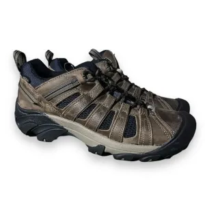 Keen Voyageur Mens Shoes Size 11.5 M Timberwolf Sky Captain Leather Trail Hiking
