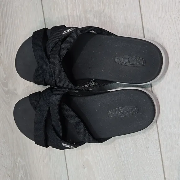 Keen Womens Sandals Elle mixed slide platform shoes sz 9.5