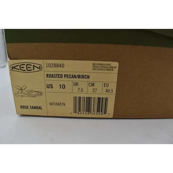 Keen Womens Size 10 Rose Roasted Pecan Birch Sandals Shoes