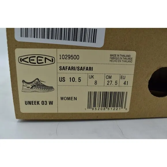 Keen Womens Size 10.5 Uneek O3 Safari Tan Sneaker Sandals Shoes