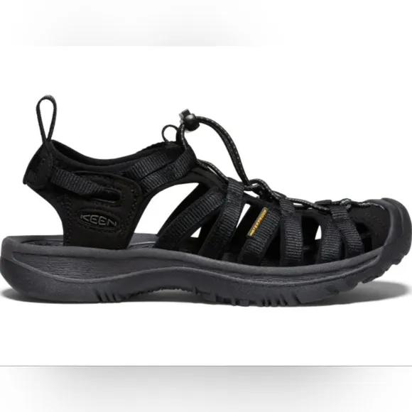 Keen Womens Whisper Black Magnet Walk Anywhere Water shoes 8.5