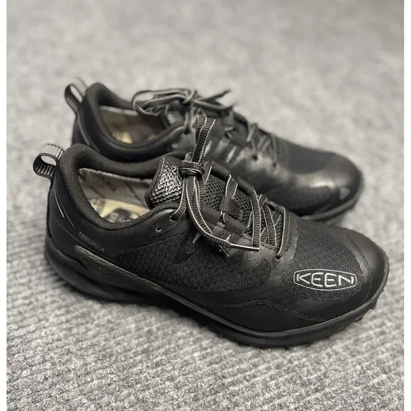 KEEN Zionic Waterproof Hiking Shoes Women Size 9 Black Low Height All Terrain