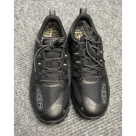 KEEN Zionic Waterproof Hiking Shoes Women Size 9 Black Low Height All Terrain
