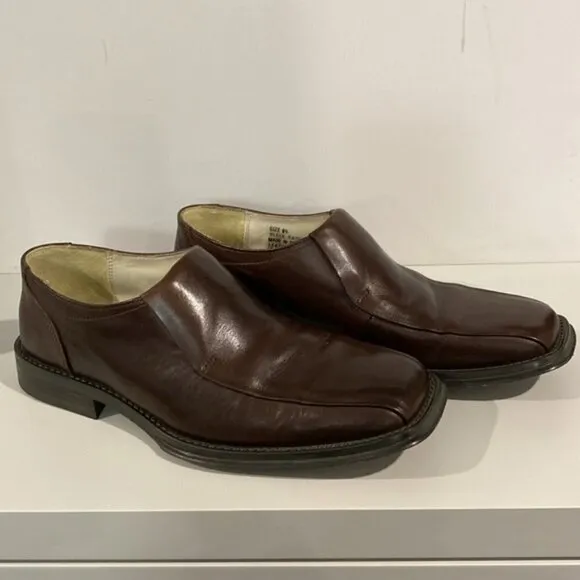 Kenneth Cole Brown Leather Dress Shoes Size 9.5