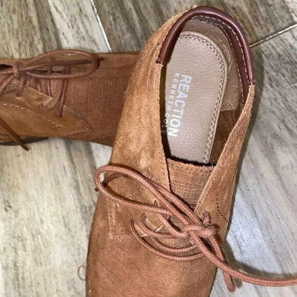 Kenneth Cole‎ Reaction Desert Sun Chukka Boot Mens Size 11.5 Leather Brown Shoe