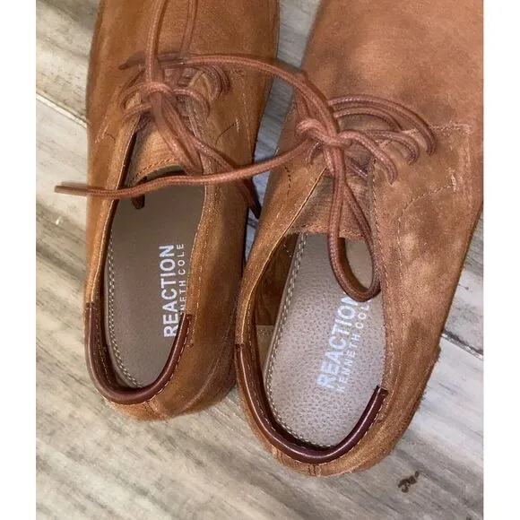 Kenneth Cole‎ Reaction Desert Sun Chukka Boot Mens Size 11.5 Leather Brown Shoe