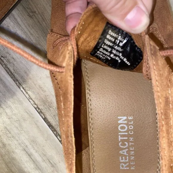 Kenneth Cole‎ Reaction Desert Sun Chukka Boot Mens Size 11.5 Leather Brown Shoe