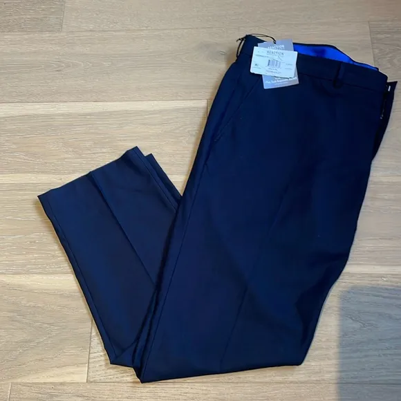 Kenneth Cole Reaction Men’s Navy Blue Modern Fit Suit Dress Pants 38Wx29L