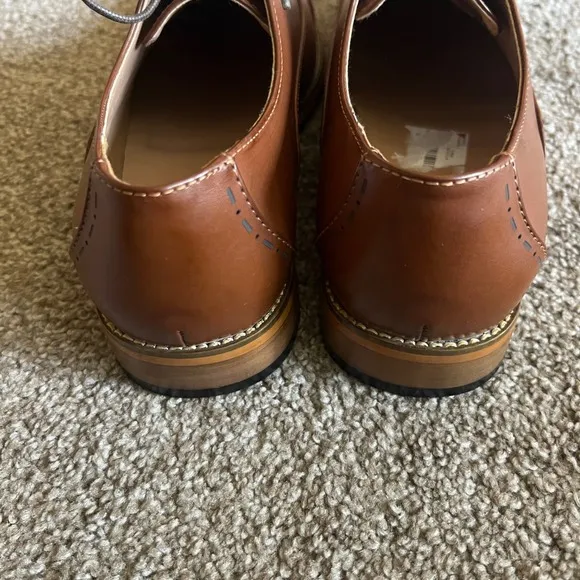 Kenneth Cole Reaction Men's Oxford Dress Shoes Size 10.5 Cognac