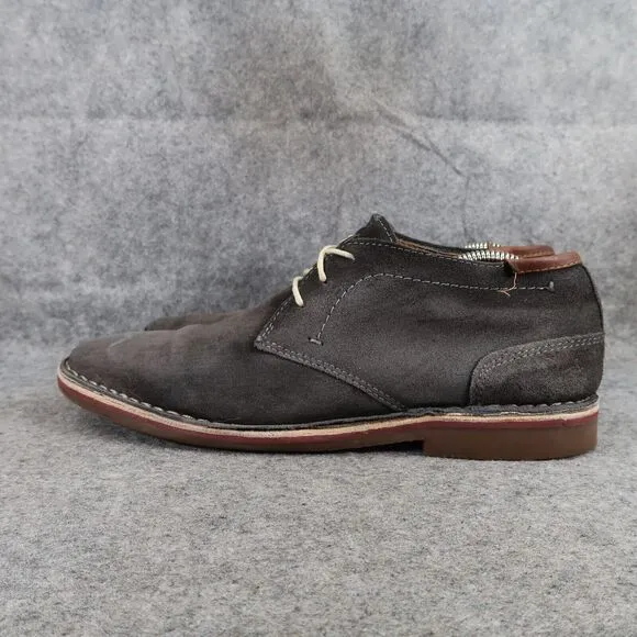 Kenneth Cole Shoes Mens 10 Oxford Desert Boot Classic Suede Dress Comfort Grey