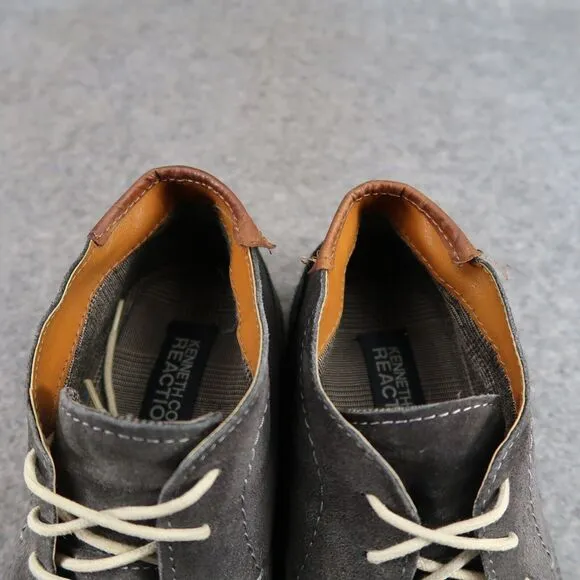 Kenneth Cole Shoes Mens 10 Oxford Desert Boot Classic Suede Dress Comfort Grey