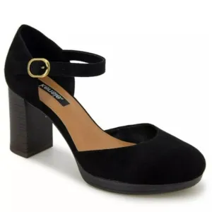 Kensie Quentin Ankle Strap Dress Pumps Black 9.5