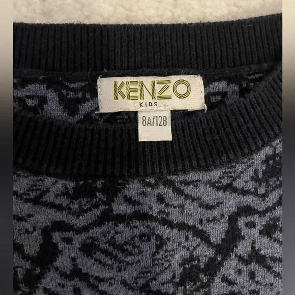 Kenzo kids CLASSIC TIGER LOGO SWEATSHIRT DRESS size 8