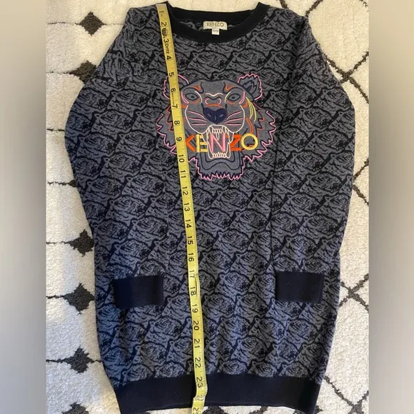 Kenzo kids CLASSIC TIGER LOGO SWEATSHIRT DRESS size 8