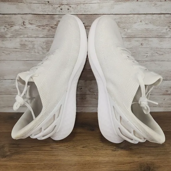 Kizik Mens Athens White Hands Free Sneakers Athletic Shoes Size 11 Wide