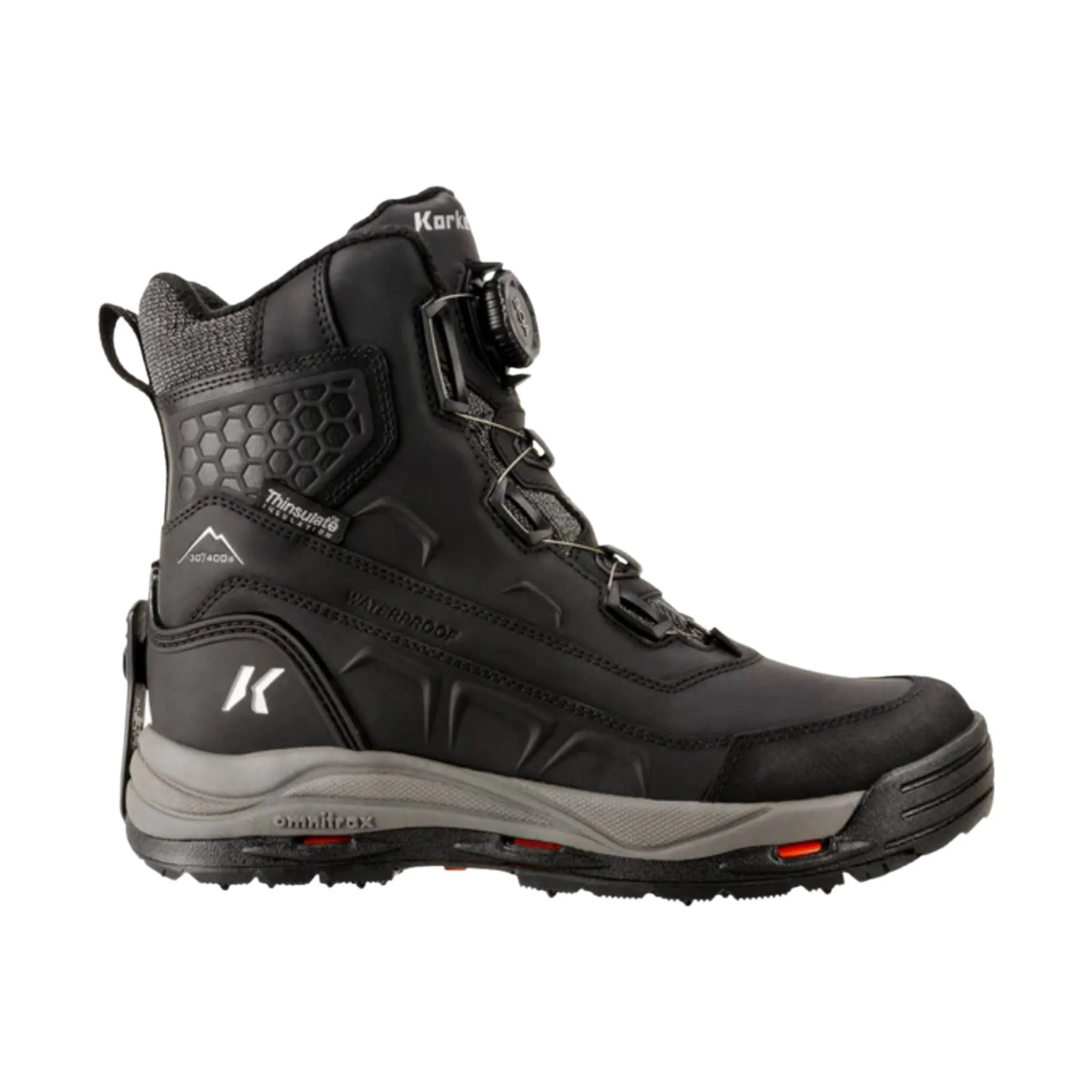 Korkers Men's Snowmageddon Boa Winter Boots - Black