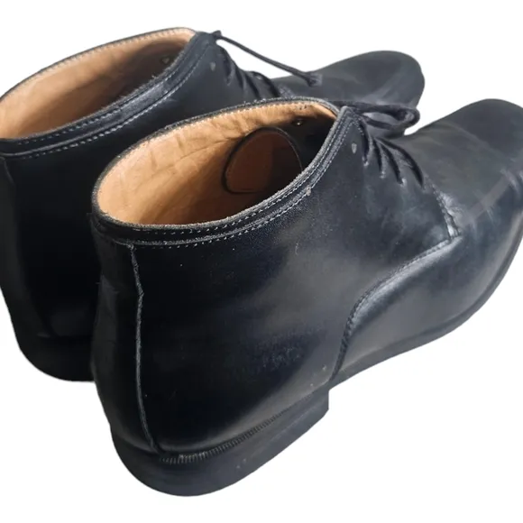 La Milano Boots Mens Size 14 Black Italian Leather Classic Lace Up Ankle Boots