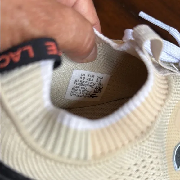 Lacoste Men’s Tan and Black Athletic Shoes