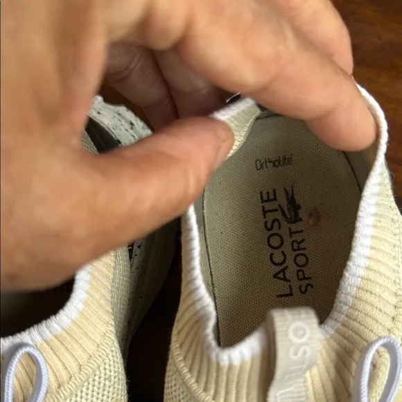 Lacoste Men’s Tan and Black Athletic Shoes