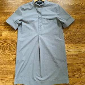 Lafayette 148 - Med dress, mandarin collar, cuff sleeves, &amp; asymmetrical pocket