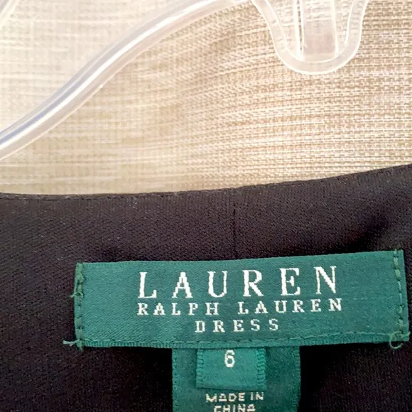 LAUREN Ralph Lauren Little Black Dress (LBD) Classic Peplum Dress