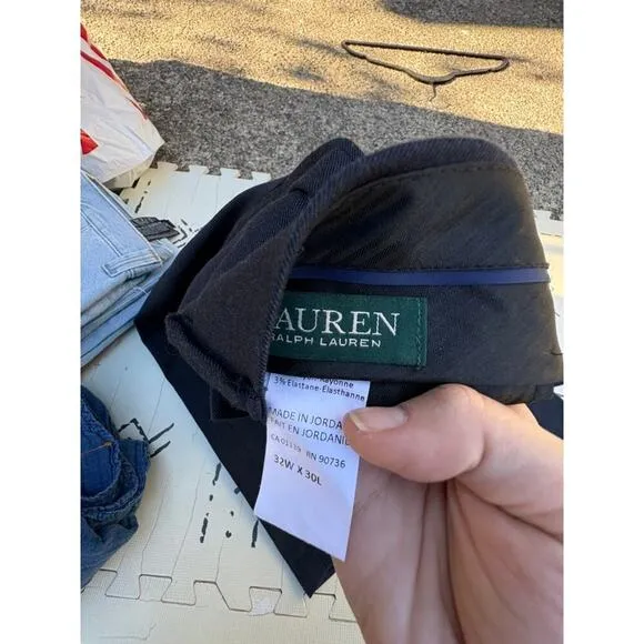 Lauren Ralph Lauren Men’s Dress Pants, Size 32x30, Navy Blue, Classic Fit