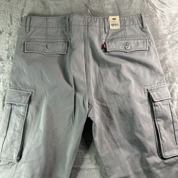 Levi's Men's Tapered Leg ACE Cargos Gray Pants Size‎ 38x30