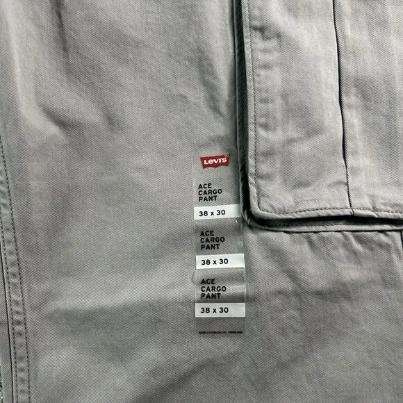 Levi's Men's Tapered Leg ACE Cargos Gray Pants Size‎ 38x30