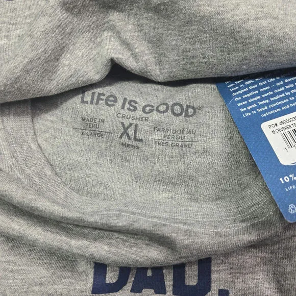 Life Is Good shirts XL Lot of 4 Favorite Parent, Smoke Show, Half Full, Classic