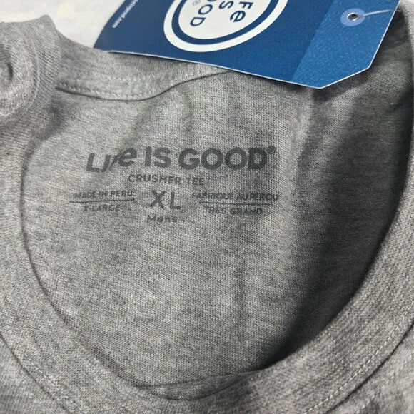 Life Is Good shirts XL Lot of 4 Favorite Parent, Smoke Show, Half Full, Classic