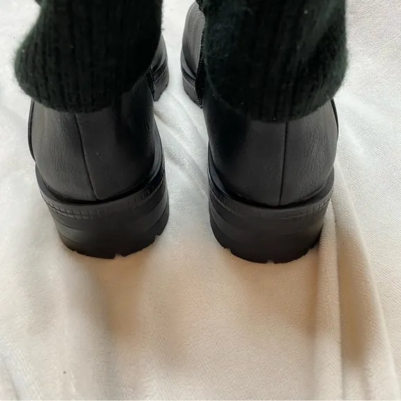 Life Stride Women's Simone Black Leather Almond Toe Booties