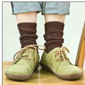 Like New Born Green Lace-up Suede Walking Shoes Sneakers | 6/6.5