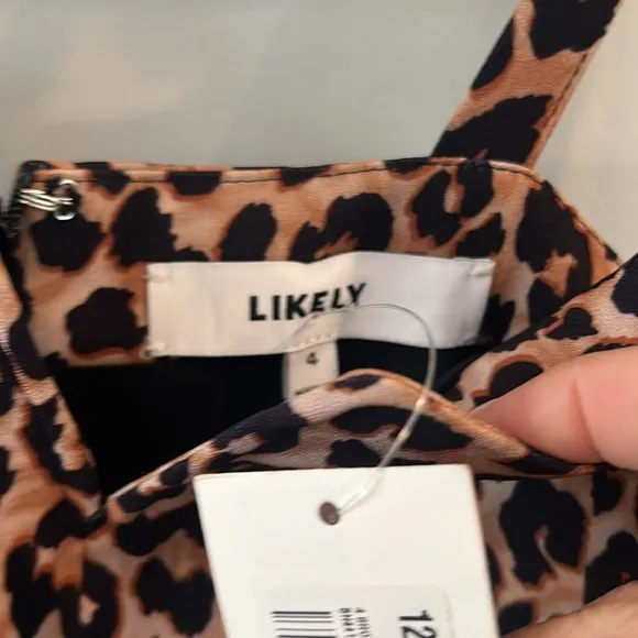 Likely nwt Constance Leopard Print classic Dress size 4