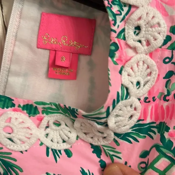 Lilly Pulitzer Classic Shift Pink Dress size 8