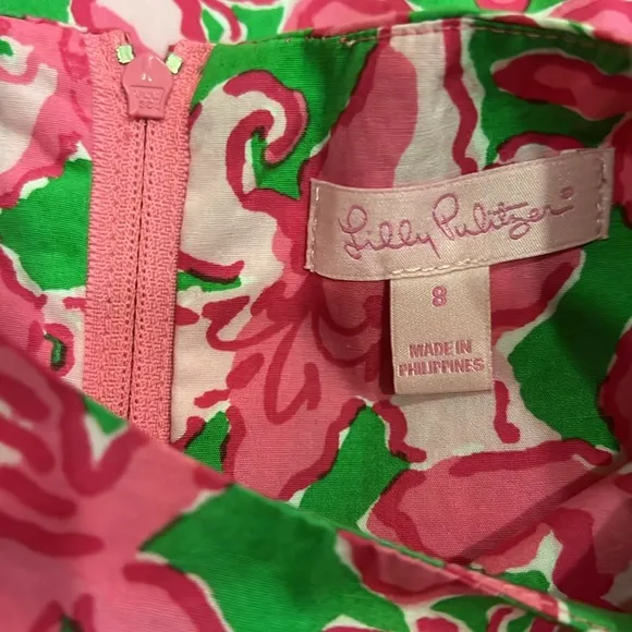Lilly Pulitzer Little Lilly Shift Classic Dress in All A Flutter butterfly print