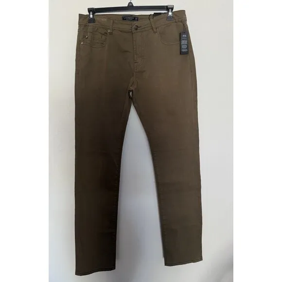 Liverpool Jeans Men 34x34 Green Kingston Modern Straight Pants Soft Relaxed NWT