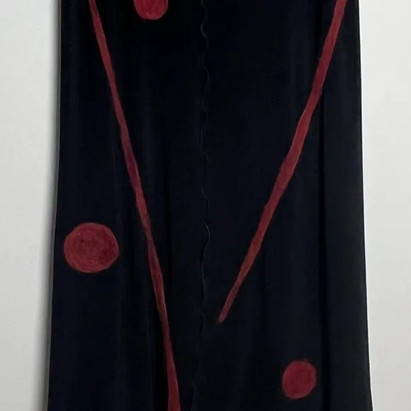 Living Out Loud With MIA Black Artsy Lagenlook Modern Sleeveless Dress Sz S