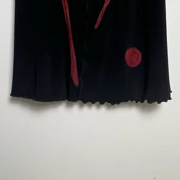 Living Out Loud With MIA Black Artsy Lagenlook Modern Sleeveless Dress Sz S