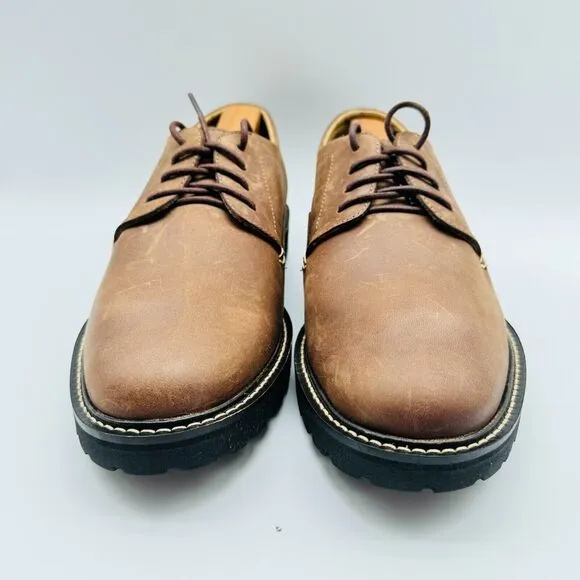 LL Bean Mens 7 Brown Leather Oxfords Lace Up Casual Classic Dress Shoes