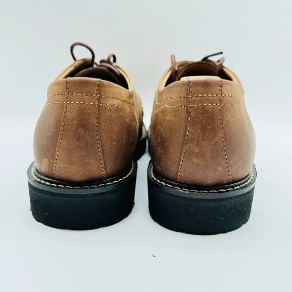 LL Bean Mens 7 Brown Leather Oxfords Lace Up Casual Classic Dress Shoes