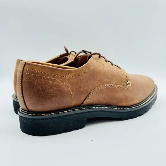 LL Bean Mens 7 Brown Leather Oxfords Lace Up Casual Classic Dress Shoes