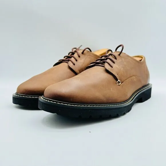 LL Bean Mens 7 Brown Leather Oxfords Lace Up Casual Classic Dress Shoes