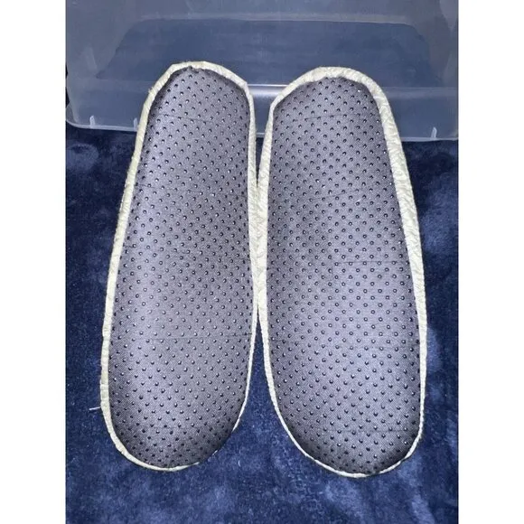 LL BEAN Quilted Bootie Slippers Pull On Mens Sz XL/ 12-13