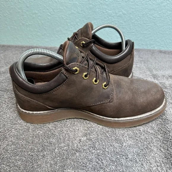 LL Bean Stonington Oxford Loafers Mens 7.5 Wide Brown Leather Plain Toe Shoes