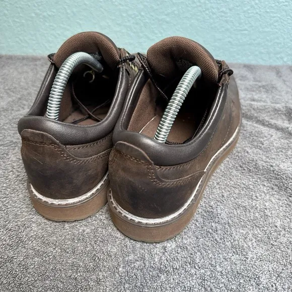 LL Bean Stonington Oxford Loafers Mens 7.5 Wide Brown Leather Plain Toe Shoes