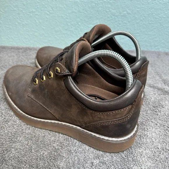 LL Bean Stonington Oxford Loafers Mens 7.5 Wide Brown Leather Plain Toe Shoes